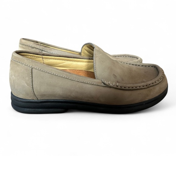 Birkenstock Men's Beige and Black Loafers - Picture 1 of 8